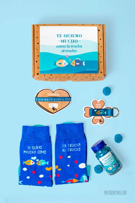 Producto: Pack Te Quiero Mucho Como La Trucha Al Trucho - Marronynegro