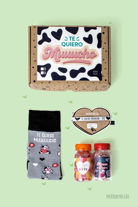 Producto: Pack Te Quiero Muuucho - Marronynegro