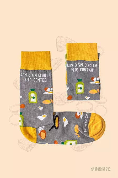 Producto: Calcetines Con o Sin Cebolla Pero Contigo - Marronynegro