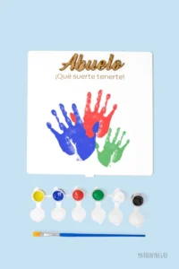 Producto: Cuadro Manitas Abuelo Qué Suerte Tenerte - Marronynegro