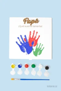 Producto: Cuadro Manitas Papá Qué Suerte Tenerte - Marronynegro