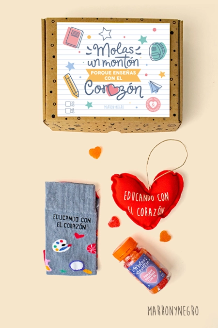 Producto: Pack Educando con el corazón + corazón - Marronynegro