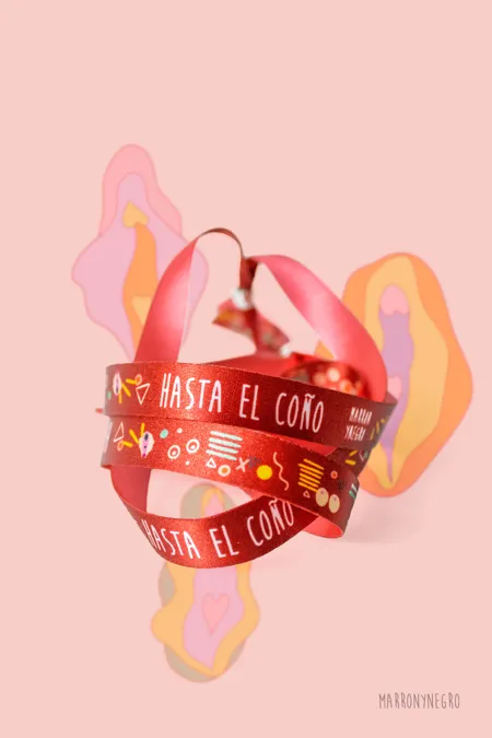 Producto: Pulsera Hasta El Coño - Marronynegro