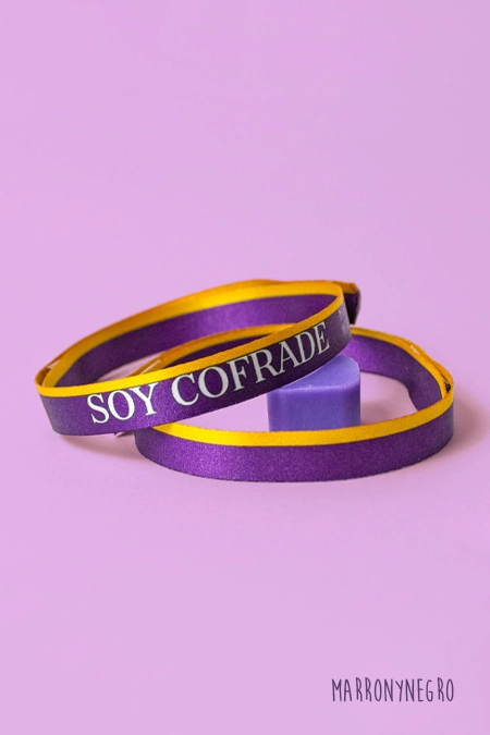 Producto: Pulsera Soy Cofrade - Marronynegro