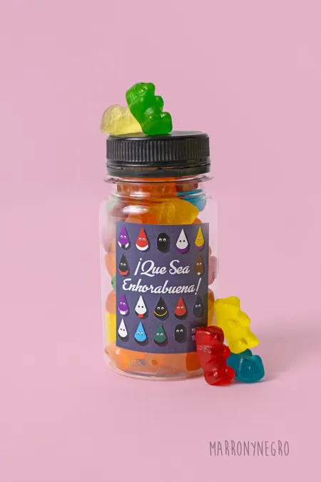 Producto: Pildorero Que Sea Enhorabuena - Marronynegro