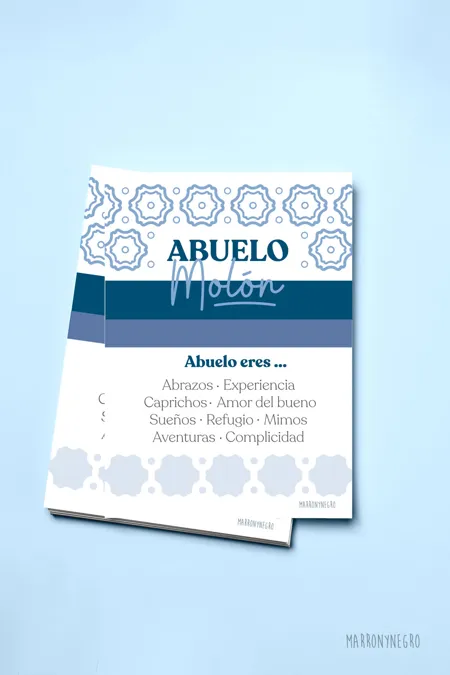 Producto: Postal Abuelo Molón - Marronynegro