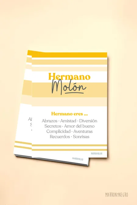Producto: Postal Hermano Molón - Marronynegro