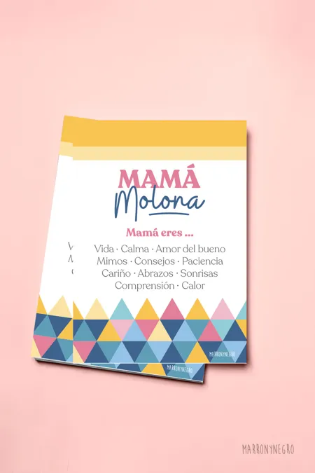 Producto: Postal Mamá Molona - Marronynegro