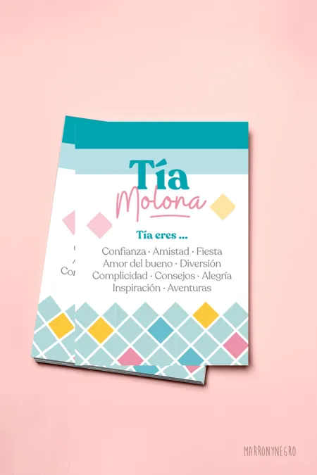 Producto: Postal Tía Molona - Marronynegro