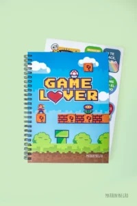 Producto: Cuaderno Game Lover + Pegatinas - Marronynegro