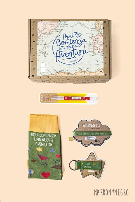 Producto: Pack Aquí comienza una nueva aventura - Marronynegro