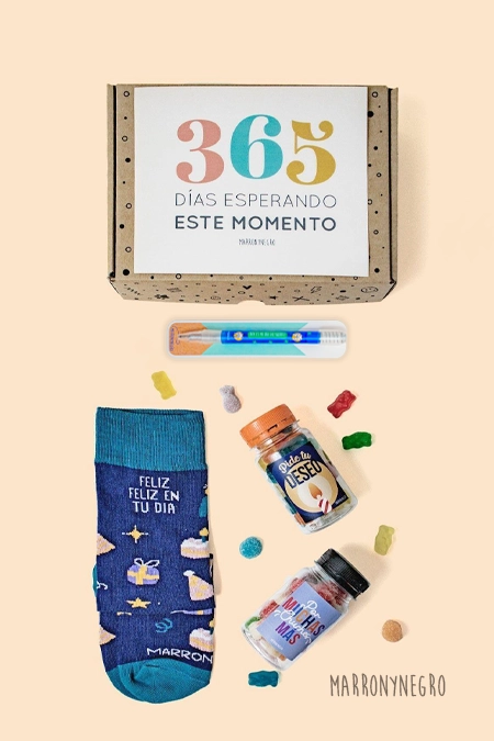 Producto: Pack Cumpleaños 365 días esperando este momento - Marronynegro