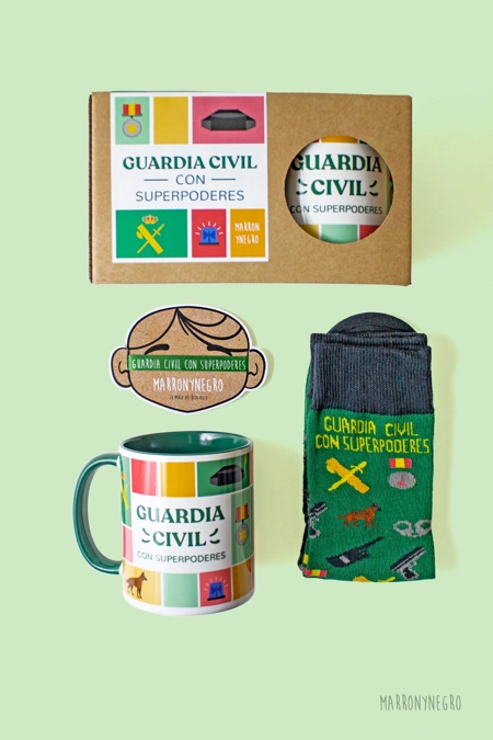 Producto: Pack taza Guardia Civil - Marronynegro