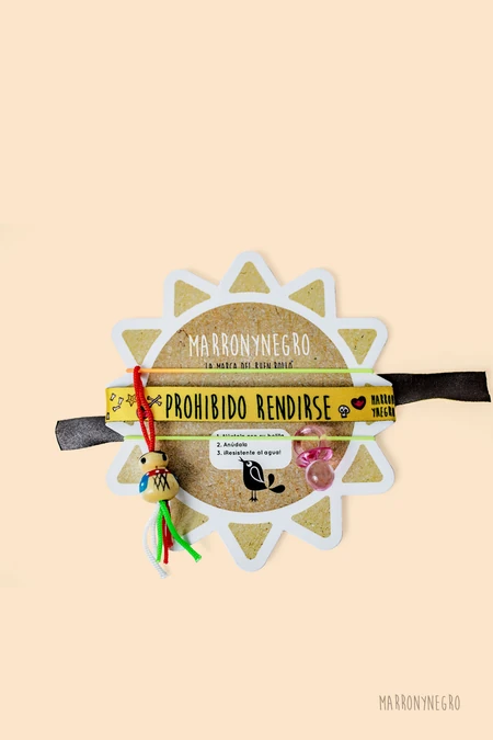 Producto: Pack 3 Pulseras de la Suerte Prohibido Rendirse - Marronynegro