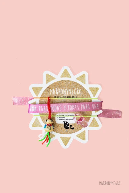 Producto: Pack 3 Pulseras de la Suerte Una Para Todas Y Todas Para Una - Marronynegro