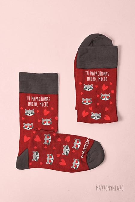 Producto: Calcetines Tú Mapachionas - Marronynegro