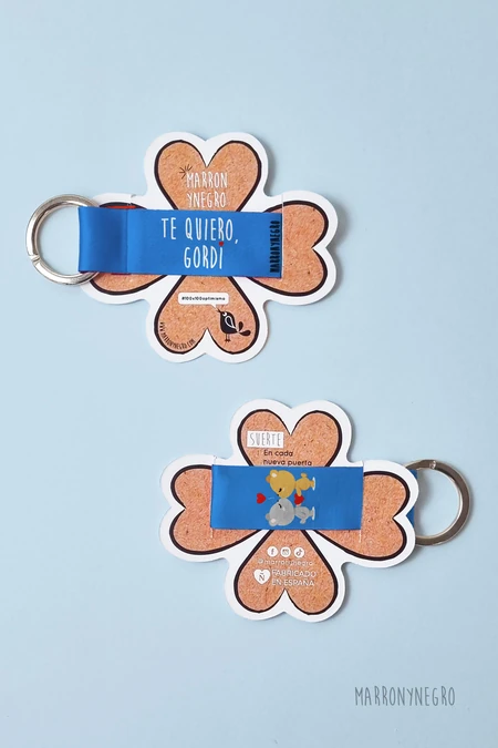Producto: Llavero Te Quiero Gordi - Marronynegro