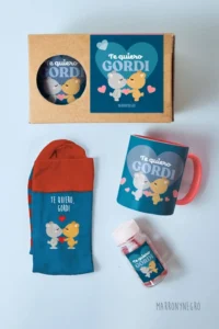 Producto: Pack Taza Te Quiero Gordi - Marronynegro