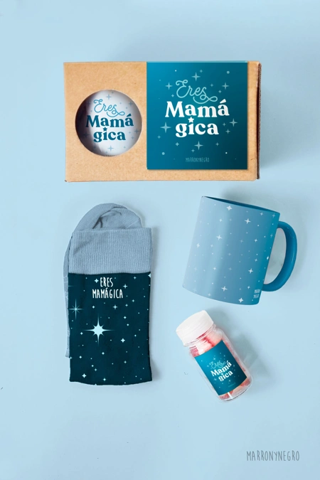 Producto: Pack Taza Eres Mamágica - Marronynegro