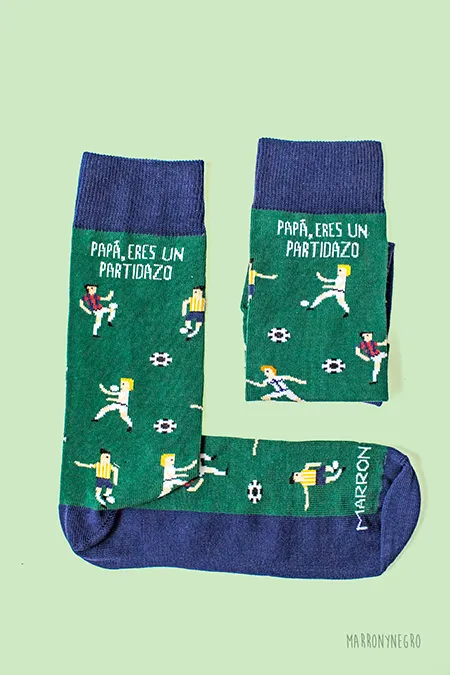 Producto: Calcetines Papá Eres Un Partidazo - Marronynegro