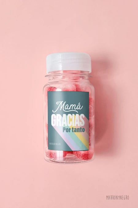 Producto: Pildorero Mamá, Gracias por Tanto - Marronynegro