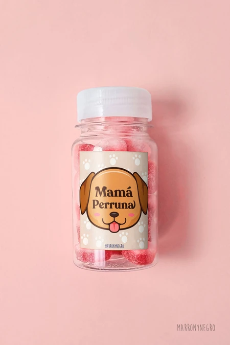 Producto: Pildorero Mamá Perruna - Marronynegro