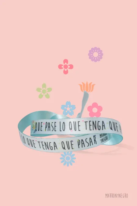Producto: Pulsera Que Pase lo que Tenga que Pasar - Marronynegro