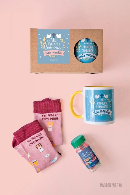 Producto: Pack Taza Mi Primera Comunión Niña - Marronynegro
