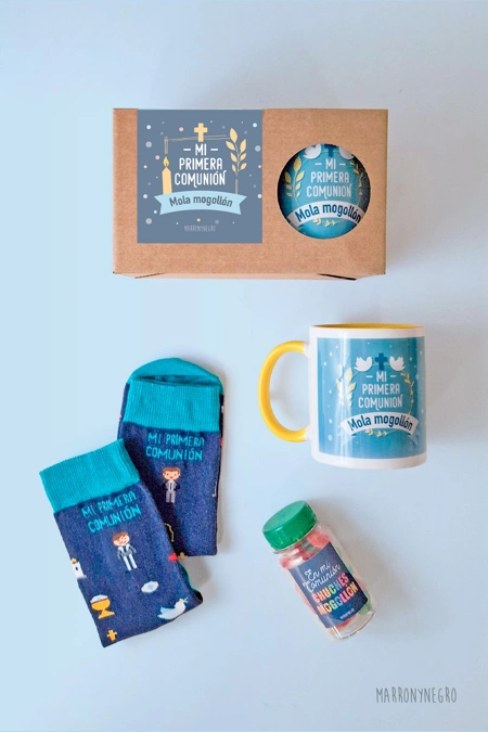 Producto: Pack Taza Mi Primera Comunión Niño - Marronynegro