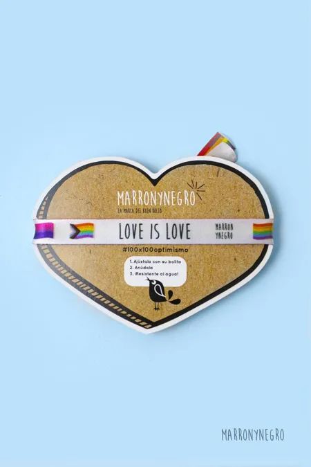 Producto: Pulsera Love Is Love - Marronynegro
