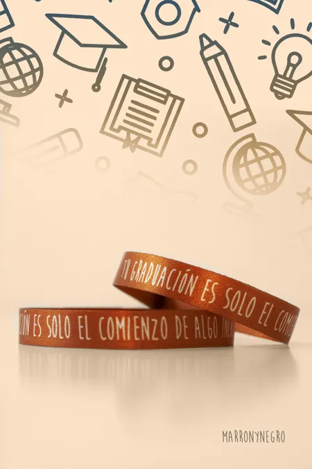 Producto: Pulsera Tu Graduación Es Sólo El Comienzo De Algo Increíble - Marronynegro