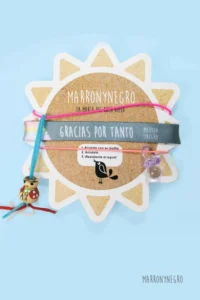 Producto: Pack 3 Pulseras de la Suerte Gracias por tanto - Marronynegro