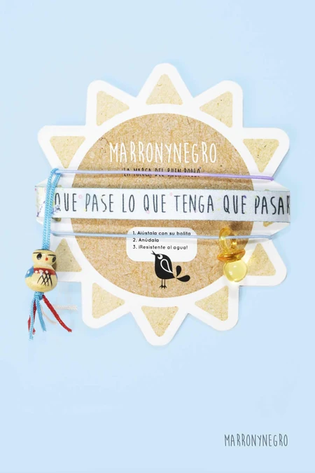 Producto: Pack 3 Pulseras de la Suerte Que pase lo que tenga que pasar - Marronynegro