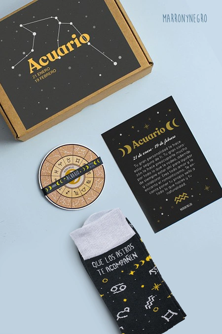 Producto: Pack Horóscopo Acuario - Marronynegro