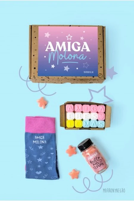 Producto: Pack Amiga Molona + Jabones - Marronynegro