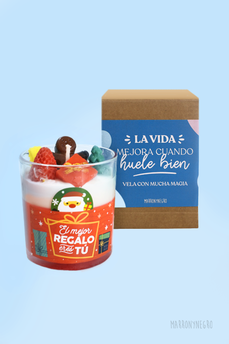 Vela de regalo con mensaje romántico El mejor regalo eres tú hecha a mano natural