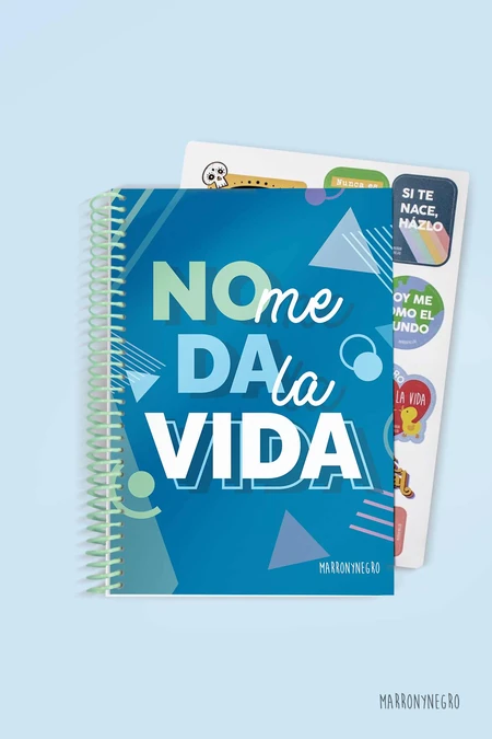 Producto: Cuaderno «NO ME DA LA VIDA» - Marronynegro