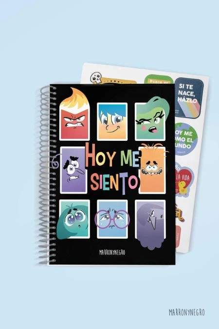 Producto: Cuaderno «HOY ME SIENTO» - Marronynegro
