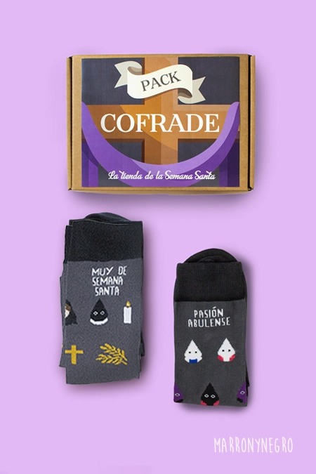 Producto: Pack Combo Calcetines Pasión Abulense + Vida de Pasión - Marronynegro