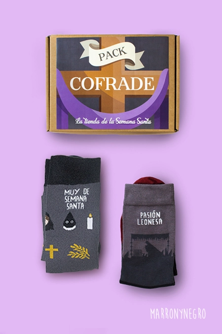 Producto: Pack Combo Calcetines Pasión Leonesa + Vida de Pasión - Marronynegro