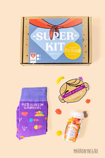 Producto: Pack Psicólog@ con superpoderes - Marronynegro