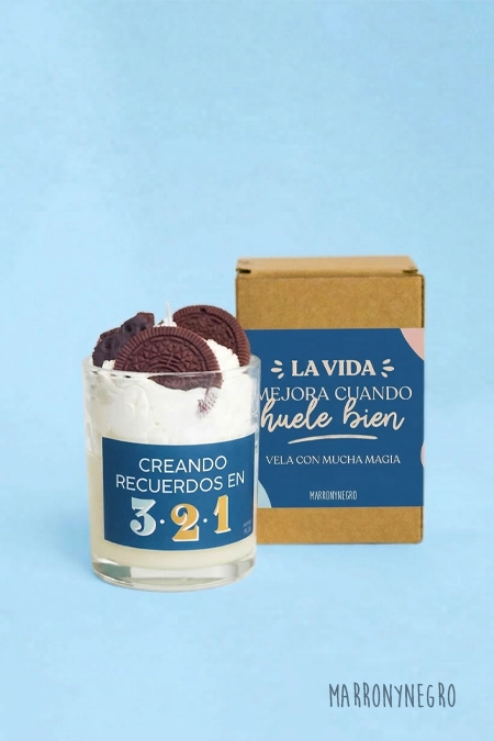 Producto: Vela Creando Recuerdos en 3, 2, 1… - Marronynegro