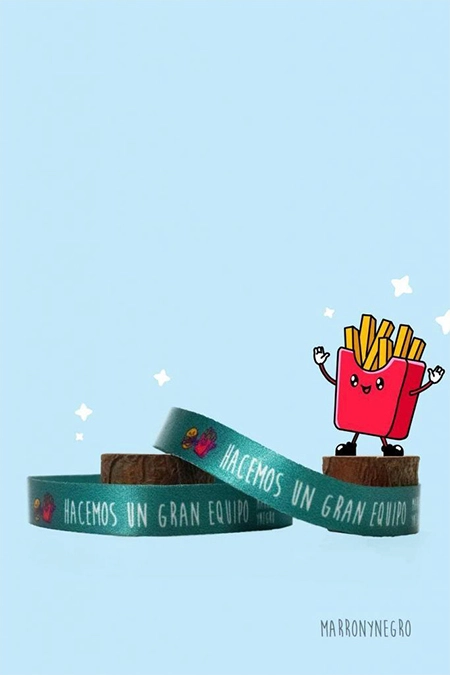 Producto: Pulsera Hacemos Un Gran Equipo - Marronynegro