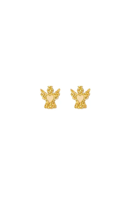 Producto: Pendientes Angelito Dorado - Marronynegro