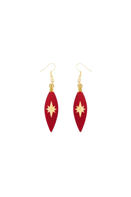 Producto: Pendientes Bola de Navidad Roja - Marronynegro