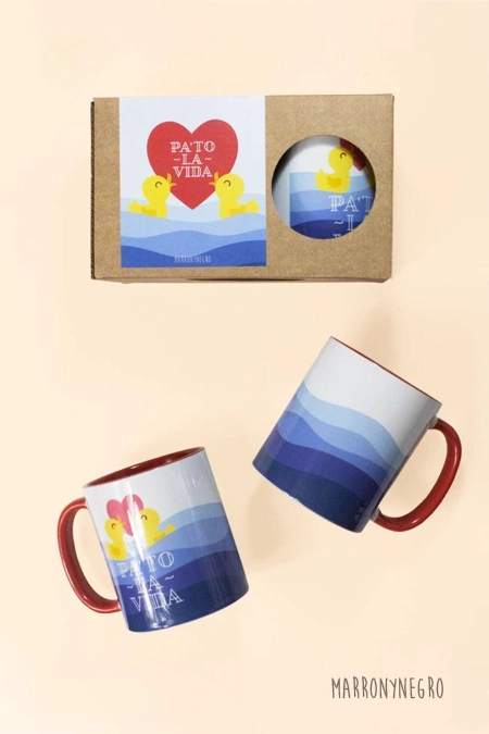 Producto: Pack 2 Tazas Pa to La Vida - Marronynegro