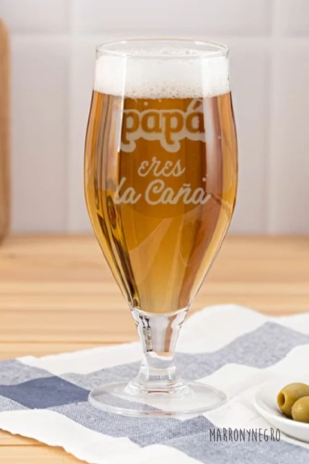 Producto: Copa Papá eres la caña - Marronynegro