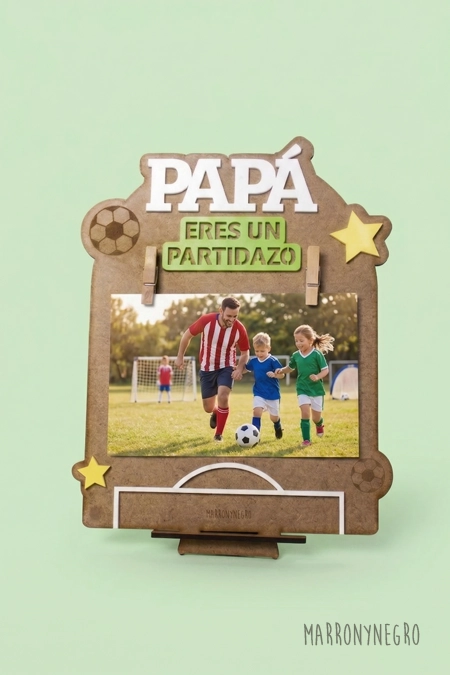 Producto: Portafotos Papá eres un partidazo - Marronynegro