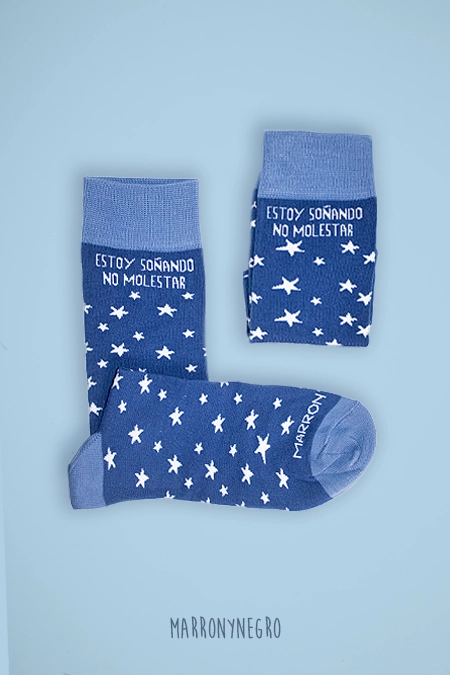 Producto: Calcetines Estoy Soñando No Molestar - Marronynegro