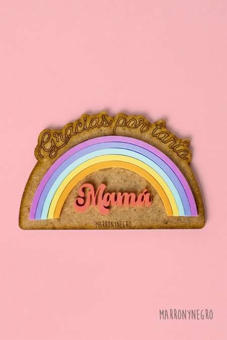 Producto: Imán Mamá Gracias por Tanto - Marronynegro